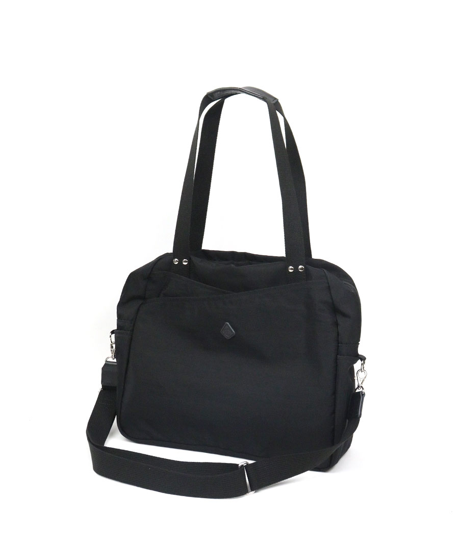 美品 CLED﻿RAN クレドラン TEMPE 2WAY ボストンバッグ 黒 CLEDRAN（クレドラン） ボストンバッグ 2WAY ナイロン 肩掛け 斜め掛け