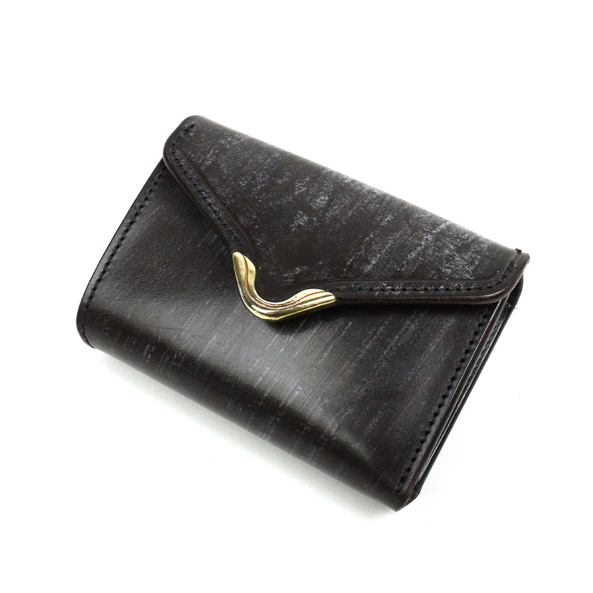 cramp（クランプ） ミニ財布 池之端銀革店 UKブライドルレザー