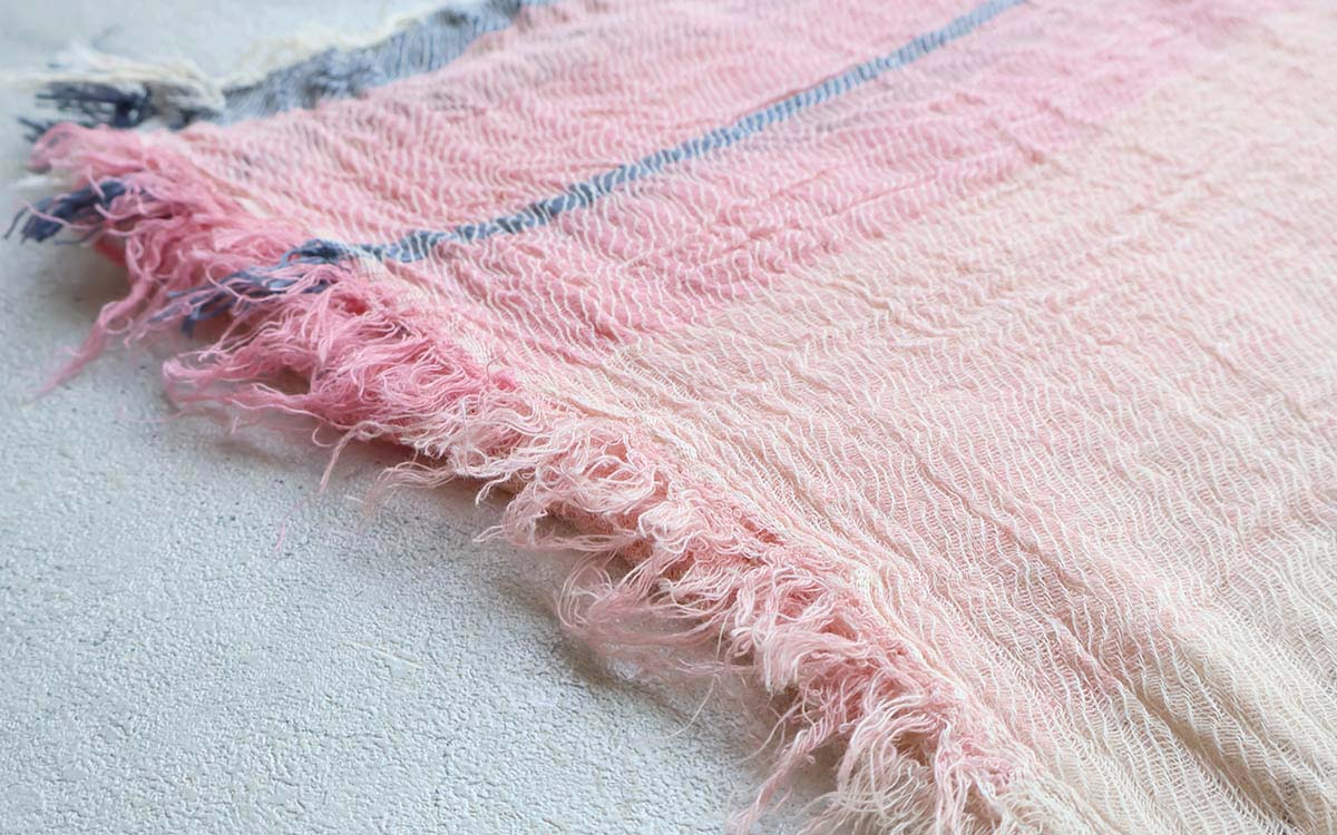tamaki niime 播州織 コットンショールS roots shawl SMALL 44×118cm
