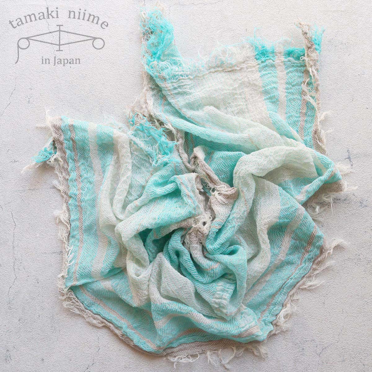 tamaki niime 播州織 コットンショールS roots shawl SMALL 44