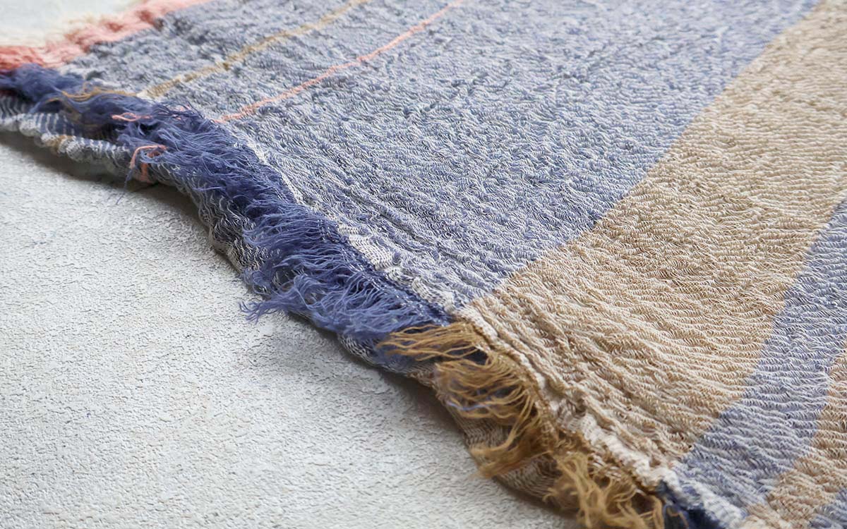 tamaki niime 播州織 コットンショールS roots shawl SMALL 44×118cm
