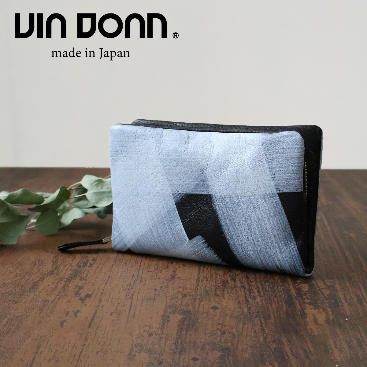 VIADOAN（ヴィアドアン） ラウンドファスナー 二つ折り財布 ボックス型