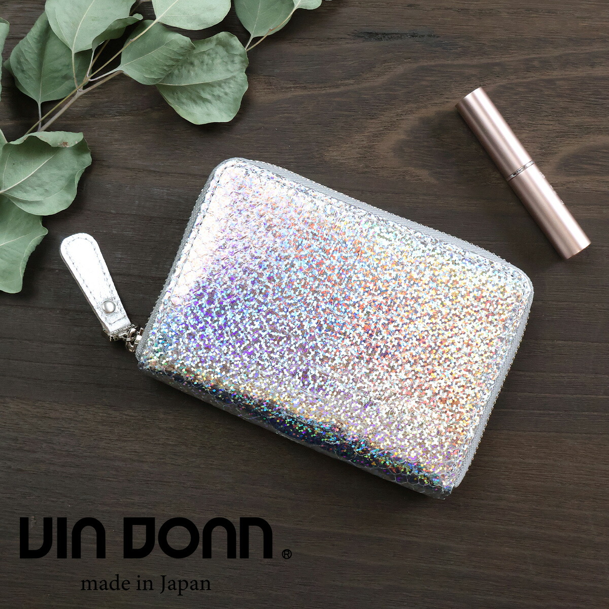 VIADOAN（ヴィアドアン） 二つ折り財布 ラウンドファスナー財布