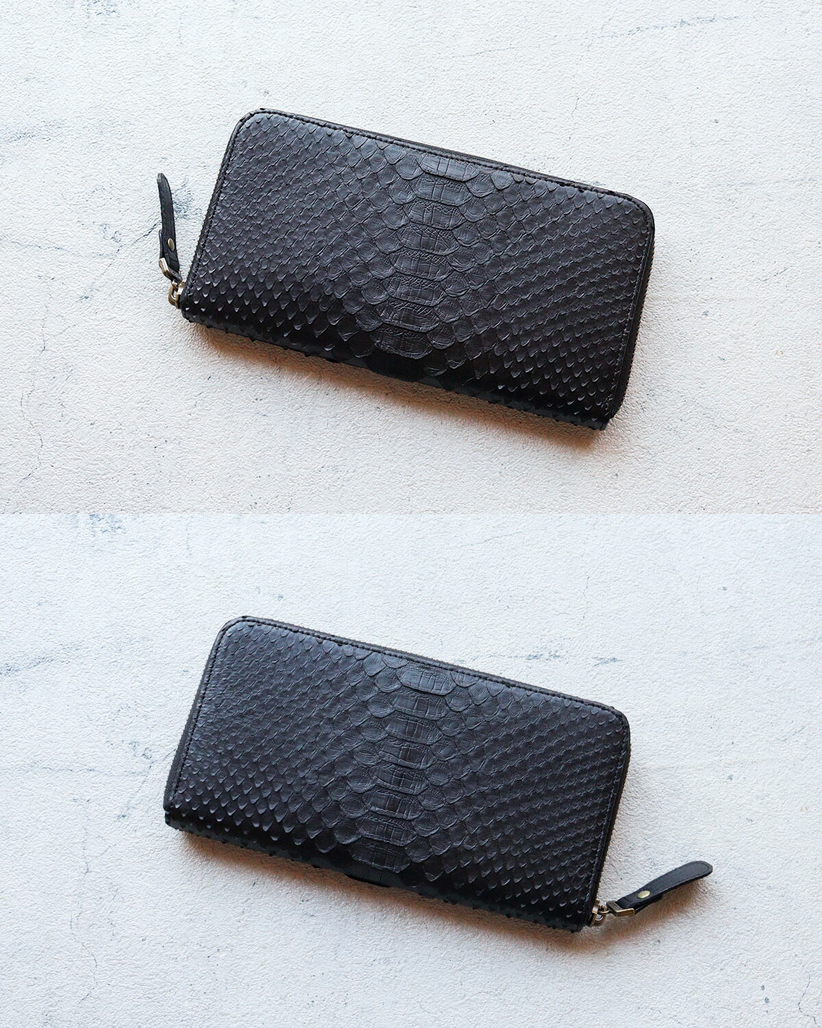 VIADOAN（ヴィアドアン） 長財布 ラウンドファスナー Oilmat(オイル 
