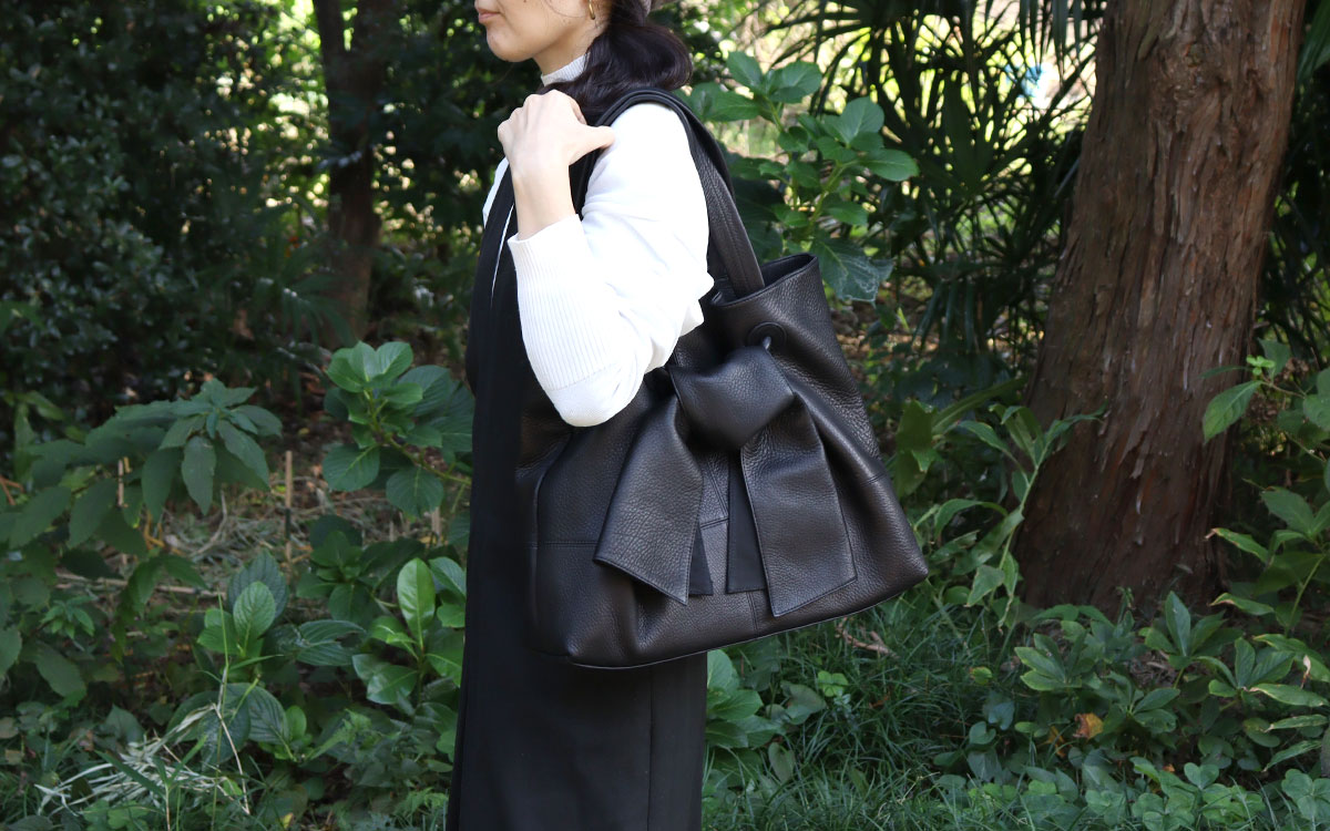 ジルダ トートバッグ A4 リボン VIA DOAN(ヴィアドアン)ZILDA ジルダ トートバッグ A4 リボン VIA DOAN(ヴィアドアン)ZILDA