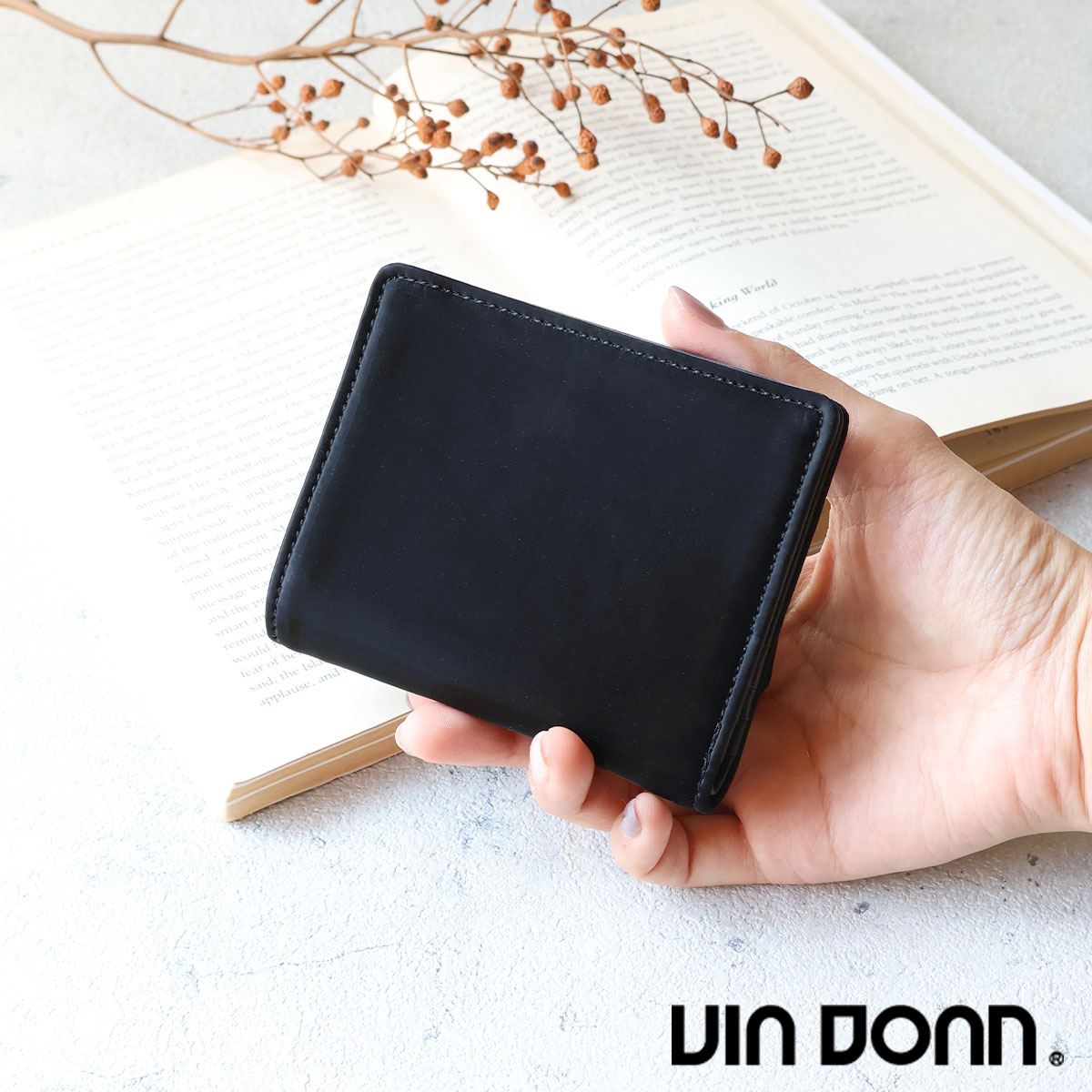 VIADOAN（ヴィアドアン） 薄型 二つ折り財布 Fino(フィノ) 財布 羊革