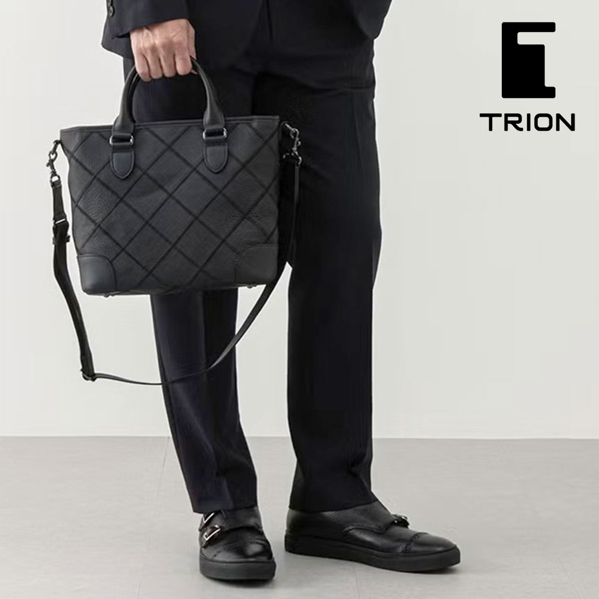 2WAYショルダー 本革 斜めがけ 冠婚葬祭 TRION トライオン ミニトート