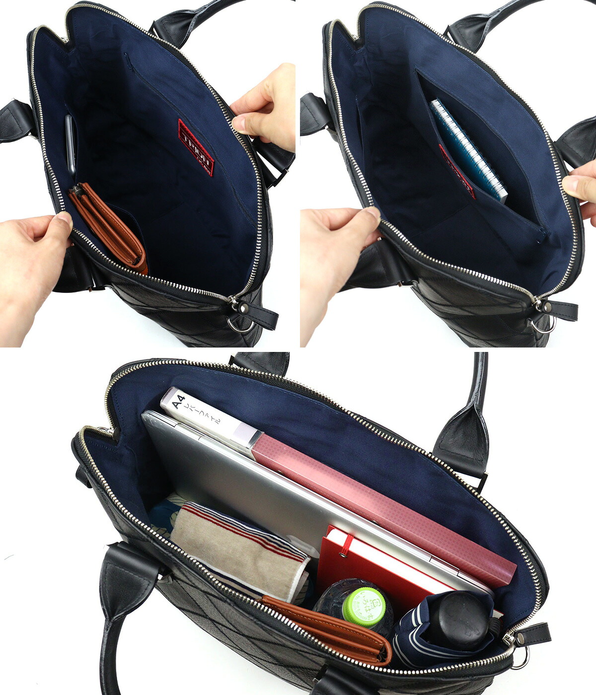 TRION（トライオン） トートバッグ ボストンバッグ 2Way 本革 グラブ