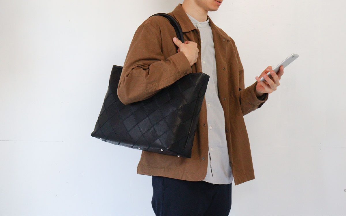 トートバッグ 本革 TRION トライオン グラブレザー DPC274 A4