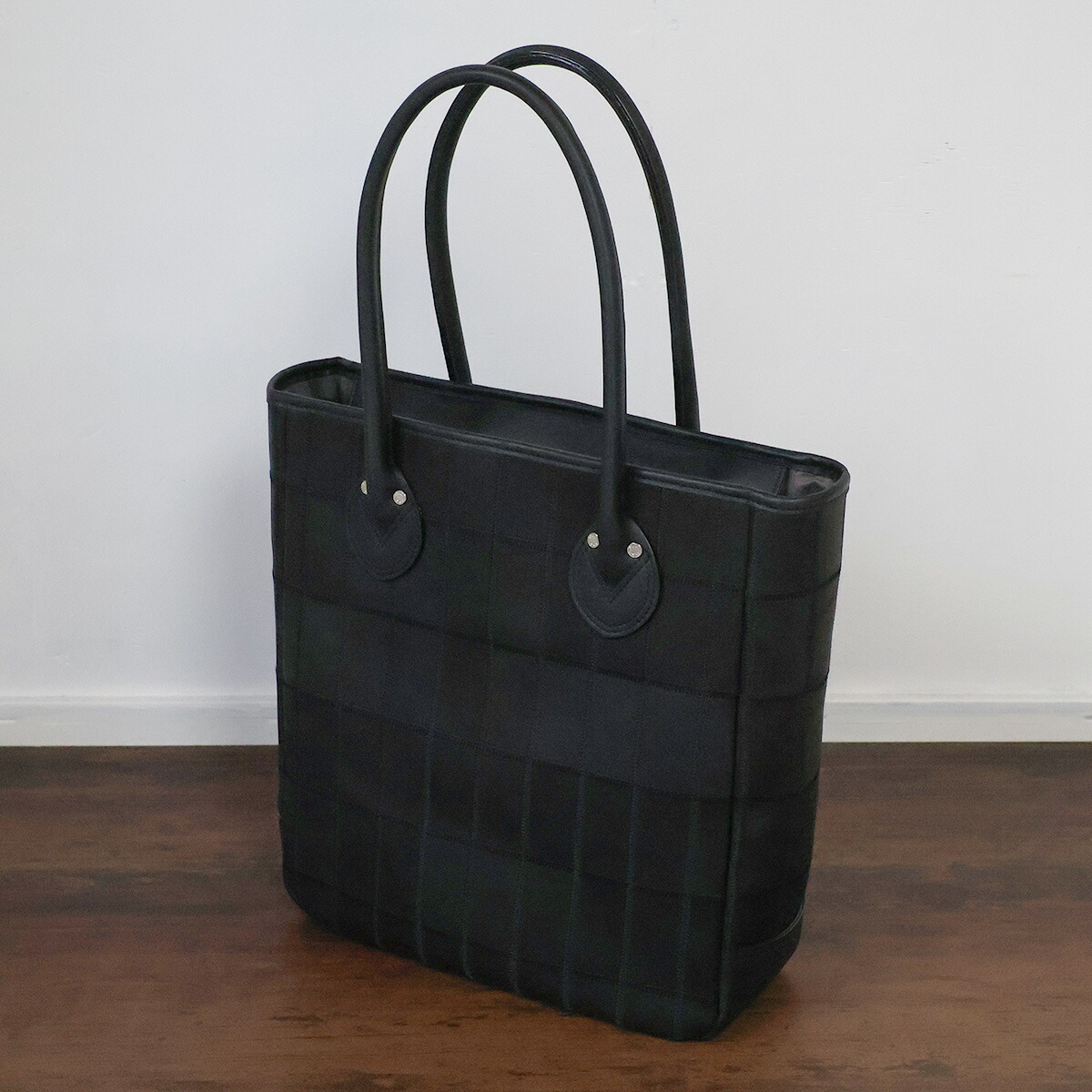 TRION トライオン DPC290 縦型 トートバッグ パネルレザー 本革 グラブ