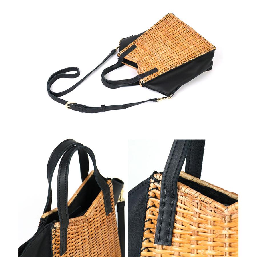 ikot（イコット） 2WAYバスケット ラタン かごバック 夏 ショルダー