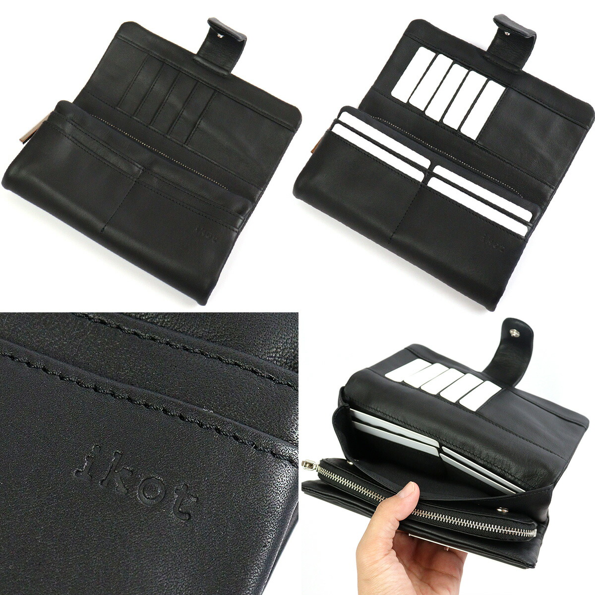 ikot（イコット） 【SALE】三つ折り長財布 ソフトレザー Treasure