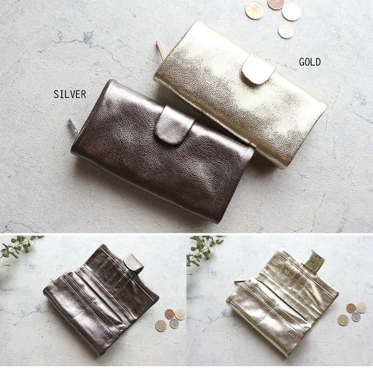 ikot（イコット） 三つ折り長財布 ソフトレザー Treasure トレジャー