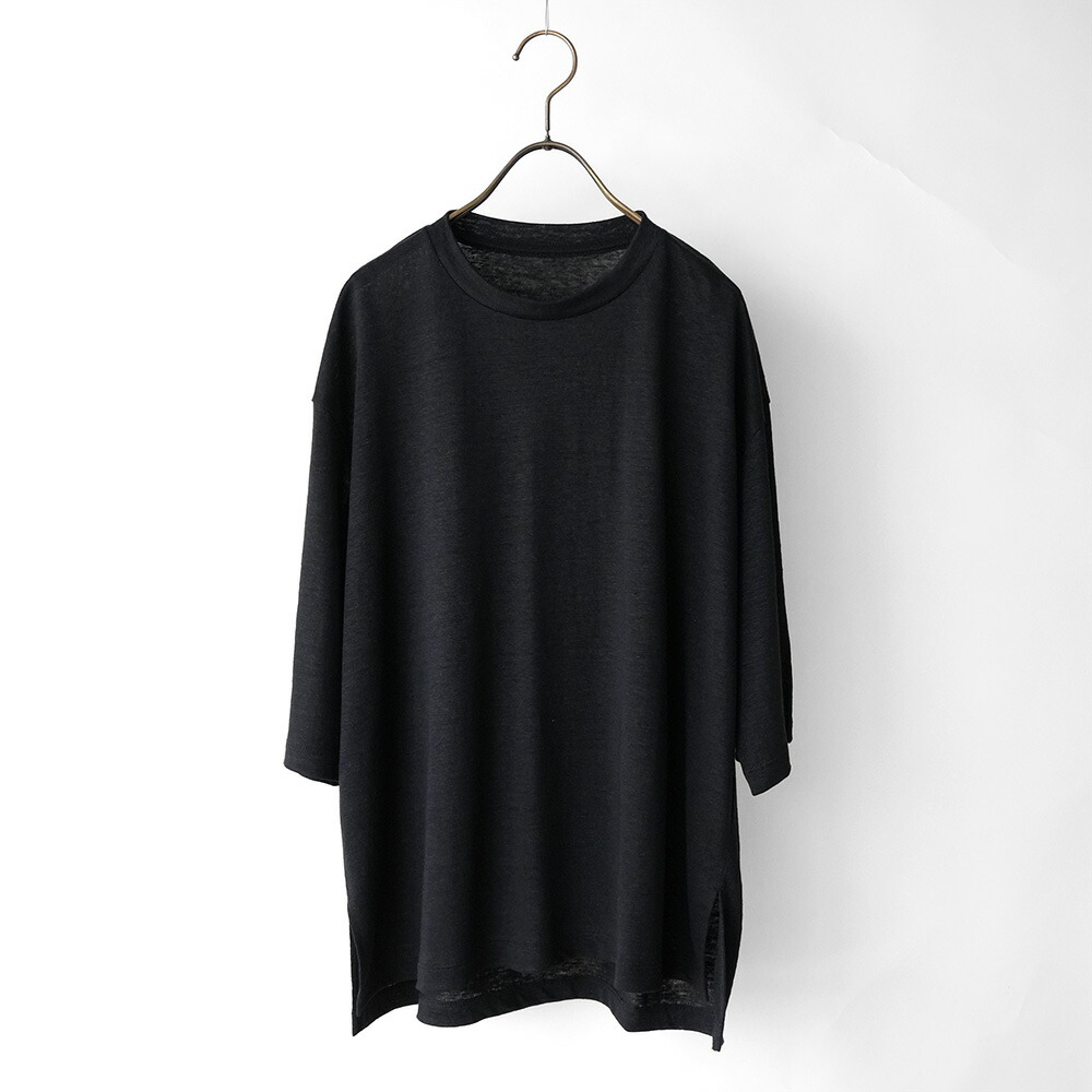 MANON（マノン） オーバーTシャツ トップス リネン 半袖 天竺 ゆったり 