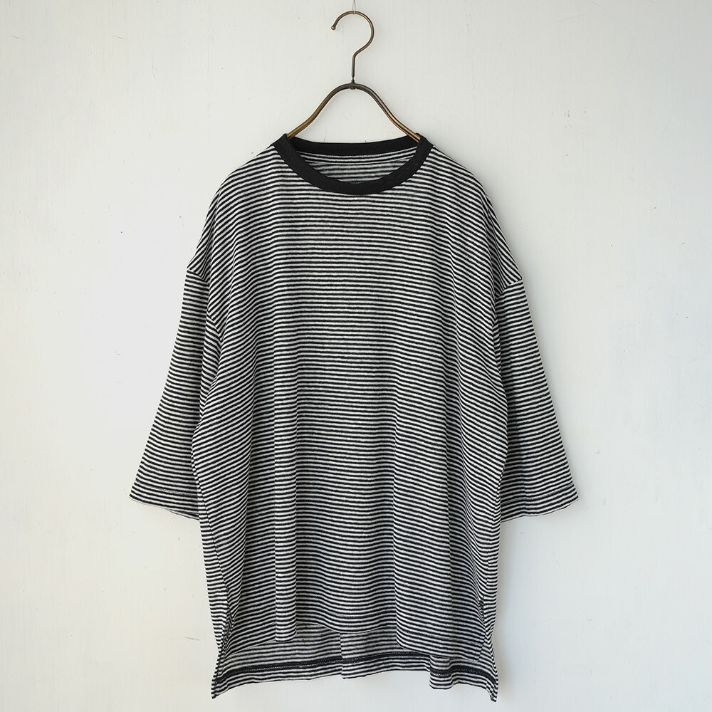 MANON（マノン） オーバーTシャツ トップス リネン 半袖 天竺 ゆったり 