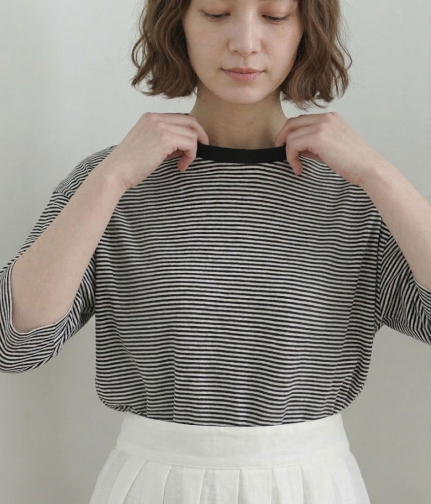 MANON（マノン） オーバーTシャツ トップス リネン 半袖 天竺 ゆったり 