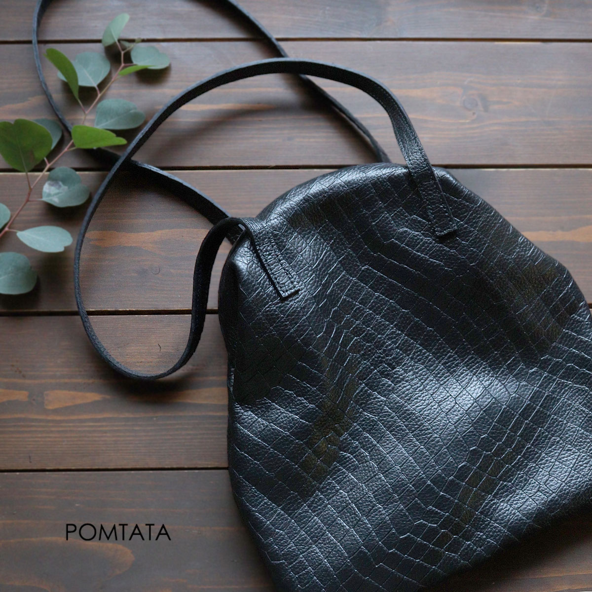 POMTATA（ポンタタ） がま口 ショルダーバッグ トートバッグ 牛革