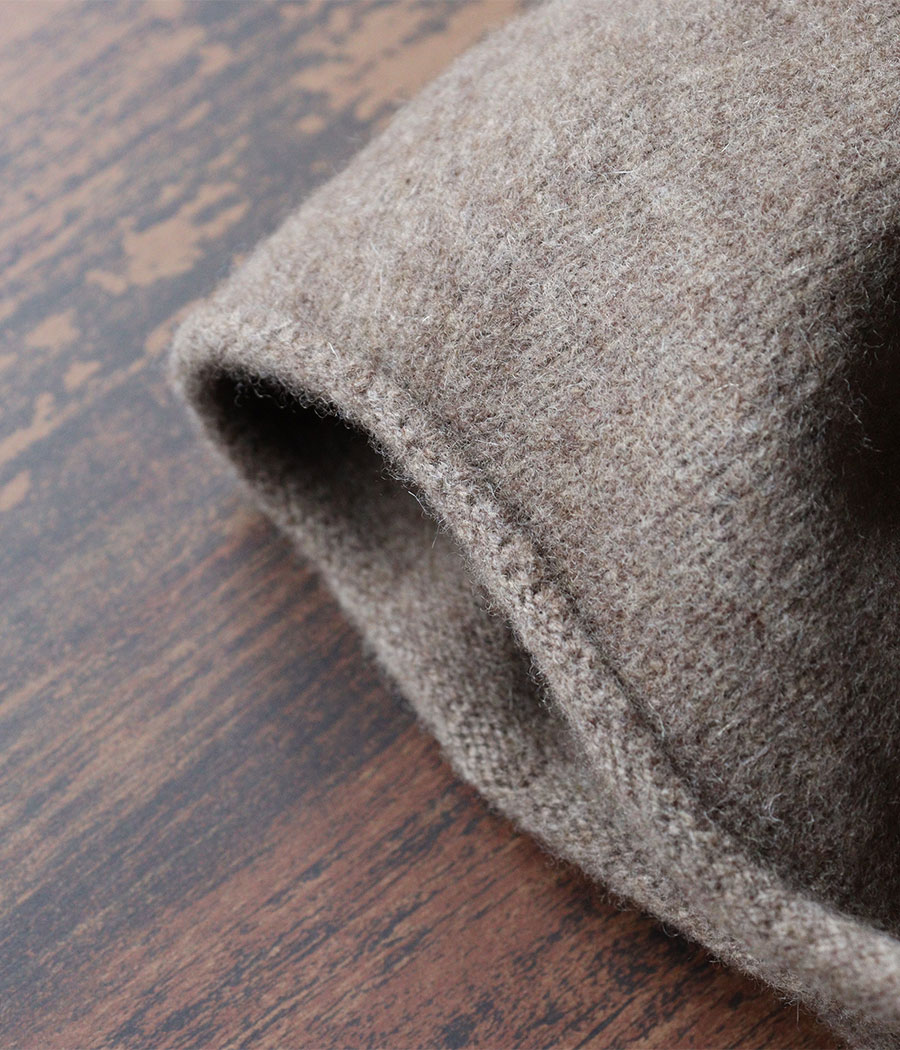 ベレー帽 ホールガーメント チョボ付き ウール 帽子 ハット RETTER