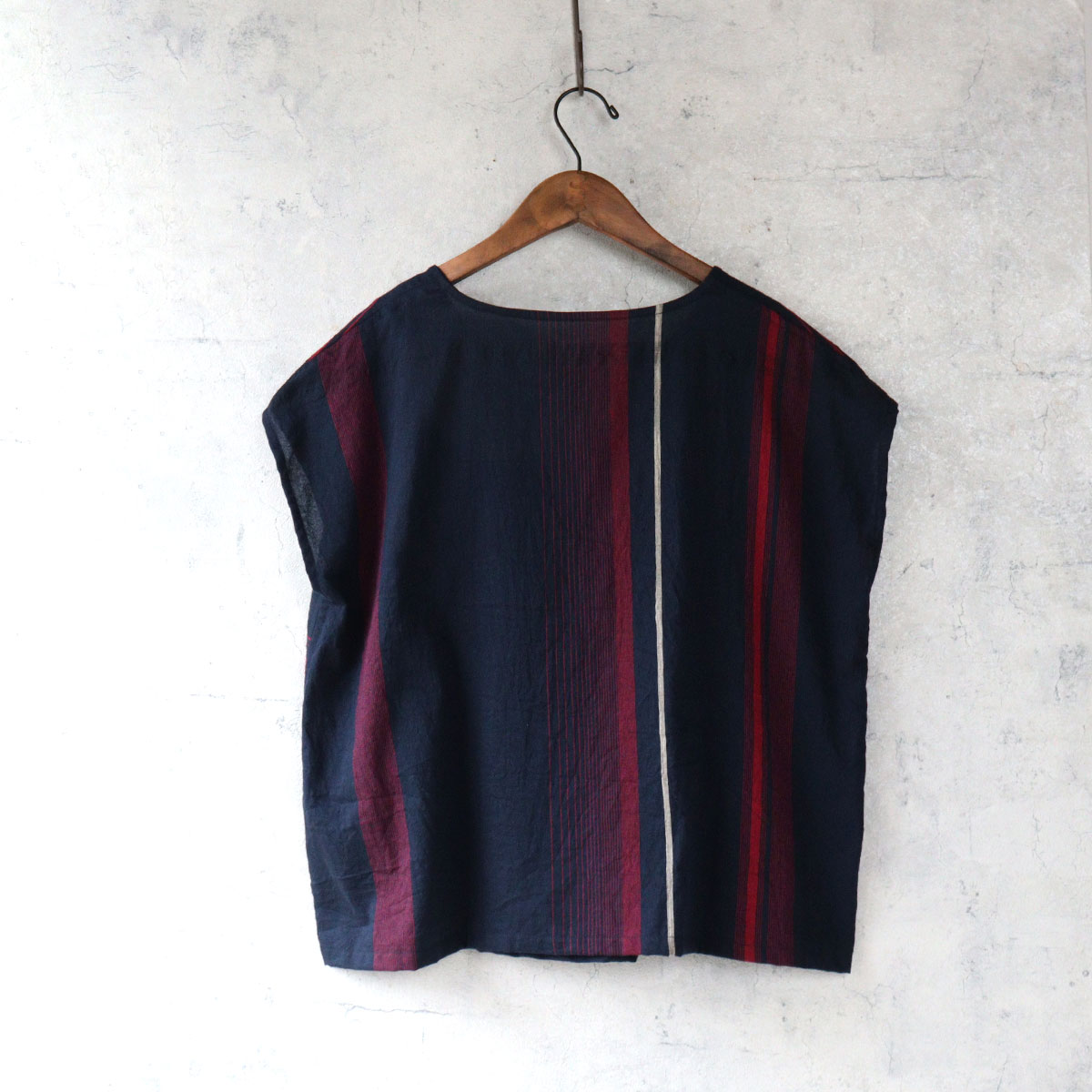 Tシャツ 播州織  コットン suton-T SHORT  全て一点もの プレゼントにも。tamaki niime(玉木新雌) sts-10 sta-10-02.jpg