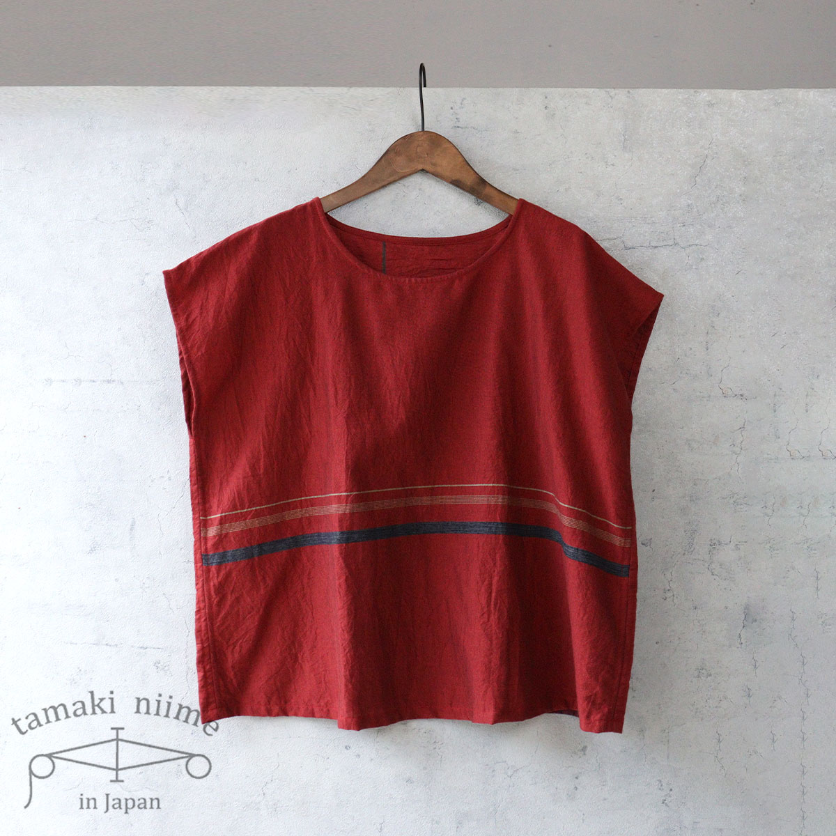 tamaki niime Tシャツ 播州織 コットン suton-T SHORT 全て一点
