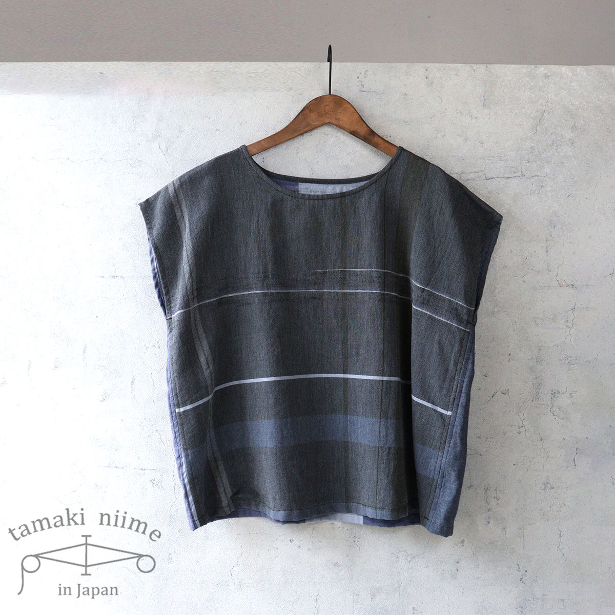 tamaki niime Tシャツ 播州織 コットン suton-T SHORT 全て一点もの