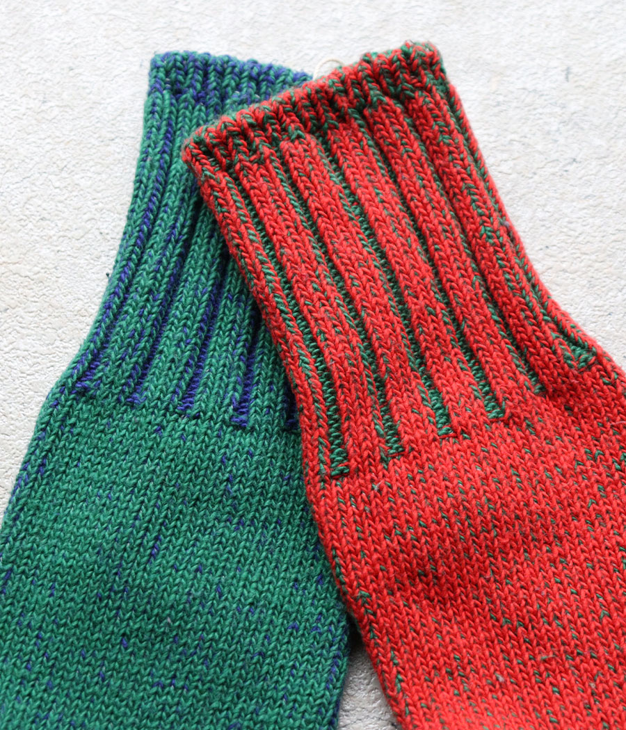 tamaki niime 播州織 コットン靴下L くつなか 全て一点もの 24-27cm