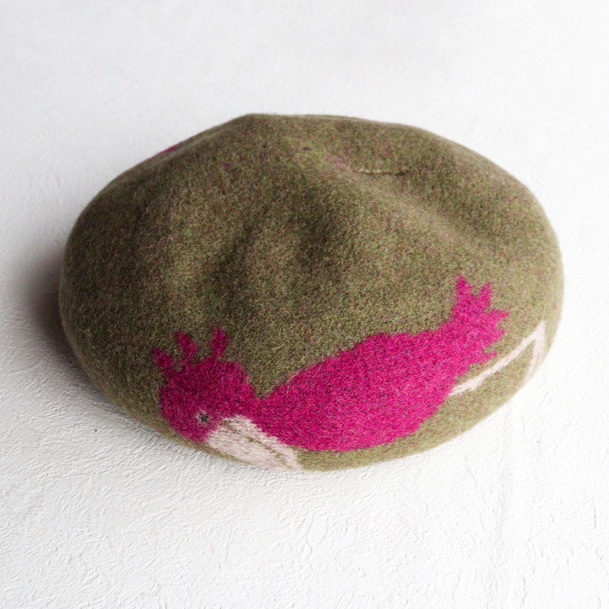 ベレー帽 ハシビロコウベレー tuduri(ツヅリ) ウール WOOL