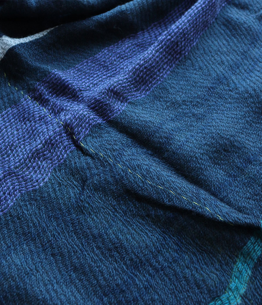 Tamaki nine ストール　ウール・コットン tamaki niime 播州織 ウールコットンショールS roots shawl SMALL 55