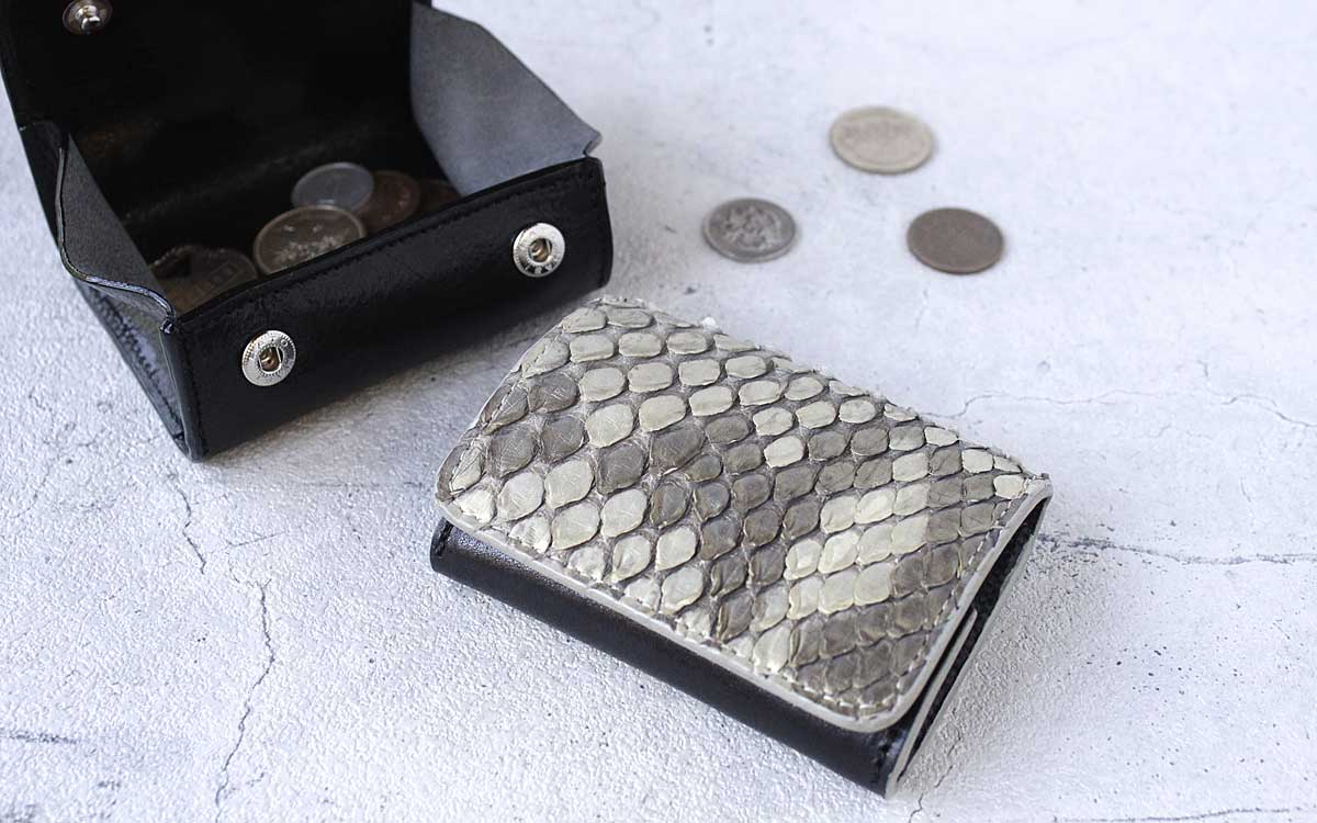 パイソンレザー 蛇革 小銭入れ コインケース ZOO ズー メンズ zcc-032