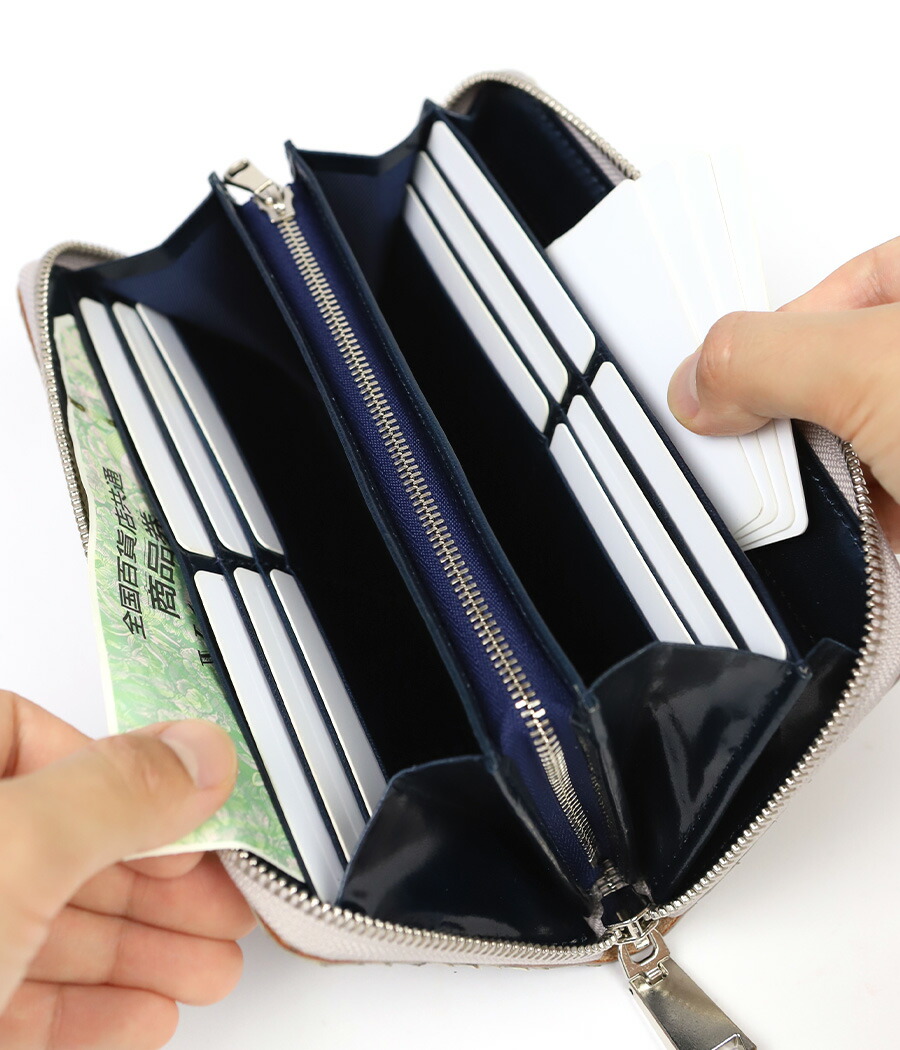 ZOO ズー 大蛇革 ダイヤモンドパイソン ラウンドファスナー長財布 6mUP