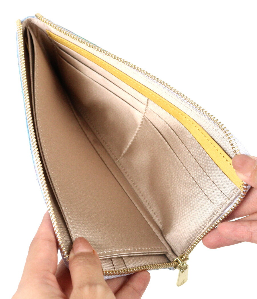 ZOO ズー 篭染め 蛇革 ダイヤモンドパイソン L字ファスナー長財布 zlw