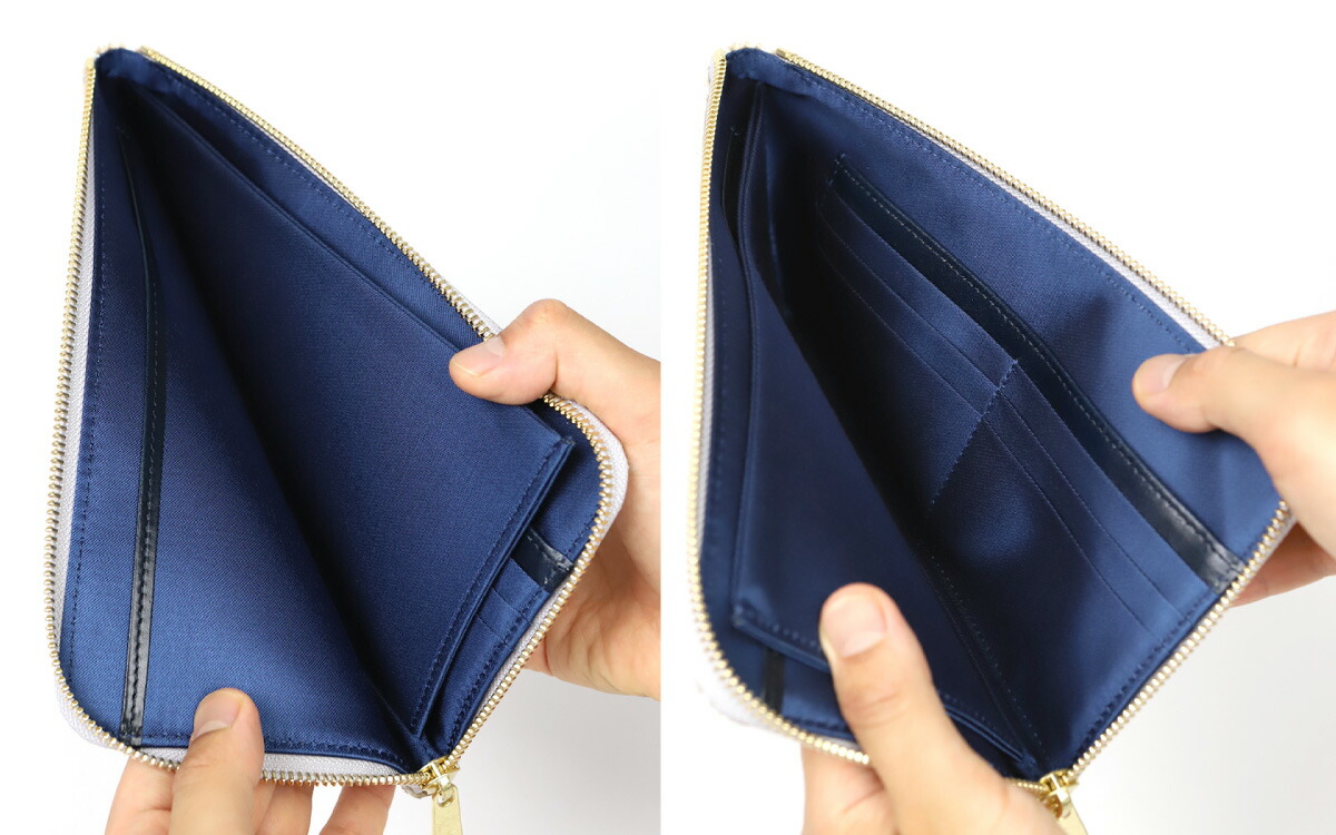 ZOO ズー 蛇革 白 ダイヤモンドパイソン L字ファスナーマルチケース