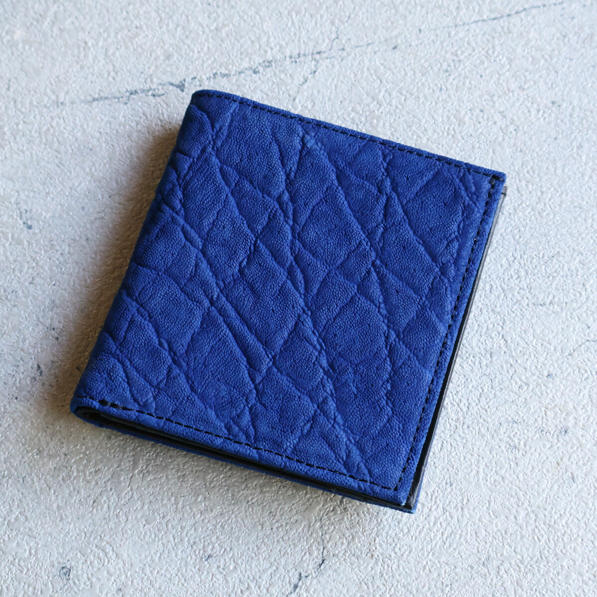 ZOO（ズー） 象革 エレファントレザー 二つ折り財布 コンパクト 薄マチ