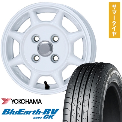 155/65R14 夏タイヤ ホイール4本セット N-BOX タント ワゴンR ヨコハマ ブルーアース RV-03CK エンケイ SAMシリーズ タフ 14インチ