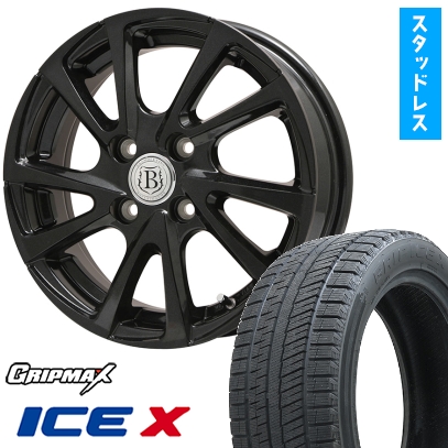 Ice X 165/60R15スタッドレスタイヤ ホイール4本セットグリップ