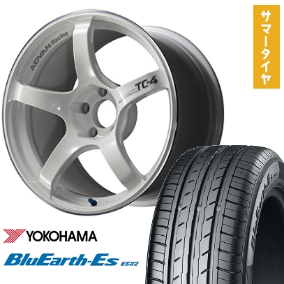 タイヤ・ホイール YOKOHAMA 225/40R18 BluEarth ES32 YA2706 BluEarth 225/40R18 夏タイヤ ホイール4本セット YOKOHAMA ブルー