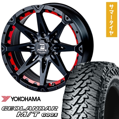 35X12.5R17 夏タイヤ ホイール4本セット YOKOHAMA ジオランダー M/T G003 (6/139車用) FORCE デナリ 17インチ