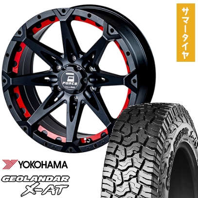 265/65R18 夏タイヤ ホイール4本セット YOKOHAMA ジオランダー X-AT G016 (6/139車用) FORCE デナリ 18インチ