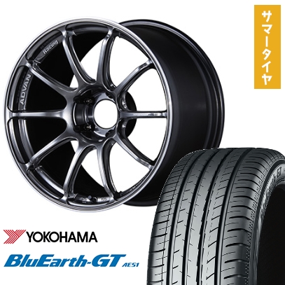 215/40R18 夏タイヤ ホイール4本セット YOKOHAMA ブルーアース GT AE51 (5/100車用) YOKOHAMA アドバンレーシング RSIII 18インチ