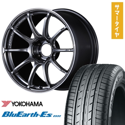 225/55R18 夏タイヤ ホイール4本セット ヨコハマ ブルーアース ES32 (5/100車用) YOKOHAMA アドバンレーシング RSIII 18インチ