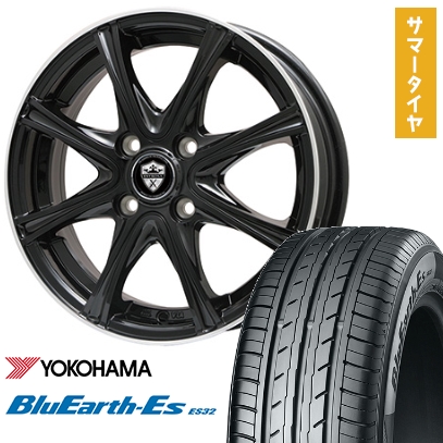 165/60R14 夏タイヤ ホイール4本セット エブリイワゴン YOKOHAMA ブルーアース ES32 BRANDLE ER16B 14インチ