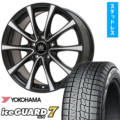 195/65R16 スタッドレスタイヤ ホイール4本セット プリウス60系用 YOKOHAMA アイスガード セブンIG70 プレミックス アマルフィV Jr  16インチ
