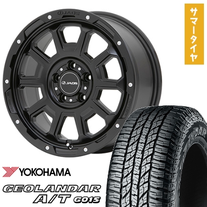 225/65R17 夏タイヤ ホイール4本セット YOKOHAMA ジオランダー A/T G015 OWL/RBL (5/114車用) JAOS アダマスBL5 17インチ