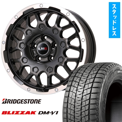 215/60R17 スタッドレスタイヤ ホイール4本セット BRIDGESTONE ブリザック DM-V1 DMV1 (5/114車用) LEHRMEISTER LMG MS-9W 17インチ