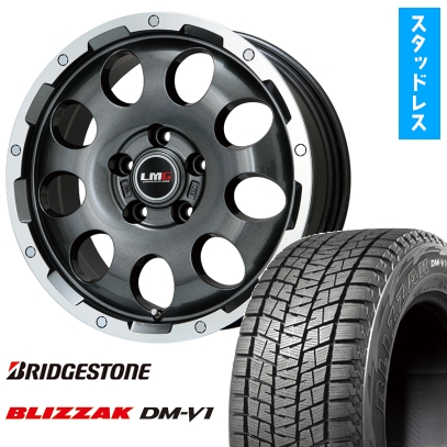 215/60R17 スタッドレスタイヤ ホイール4本セット BRIDGESTONE ブリザック DM-V1 DMV1 (5/114車用) LEHRMEISTER LMG CS-9 17インチ