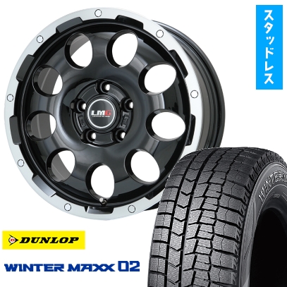 215/60R17 スタッドレスタイヤ ホイール4本セット 輸入車用 レネゲード DUNLOP ウインターマックス 02 WM02 LEHRMEISTER LMG CS-9 17インチ