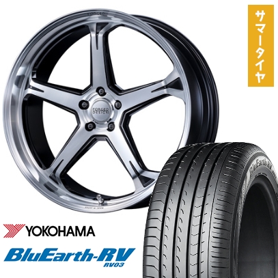 245/40R20 夏タイヤ ホイール4本セット YOKOHAMA ブルーアース RV-03 (5/114車用) MZ SPEED FORGEDデザイン 888 20インチ