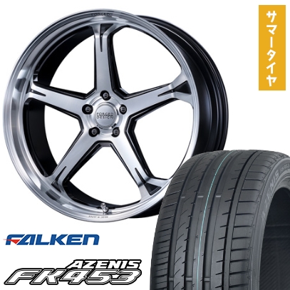245/30R22 夏タイヤ ホイール4本セット FALKEN アゼニス FK453 (5/114  
