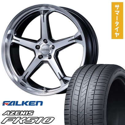 265/35R22 夏タイヤ ホイール4本セット FALKEN アゼニス FK510 SUV (5/114車用) MZ SPEED FORGEDデザイン 888 22インチ