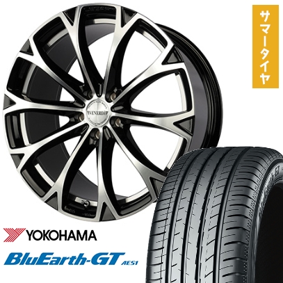 245/40R19 夏タイヤ ホイール4本セット YOKOHAMA ブルーアース GT AE51 (5/114車用) VENERDI レガート 19インチ
